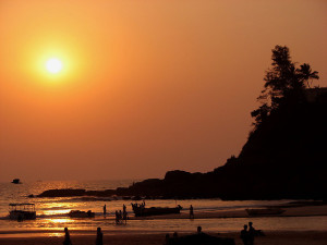 Baga at sunset