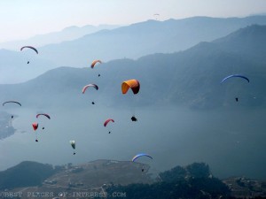 Bir Paragliding competition