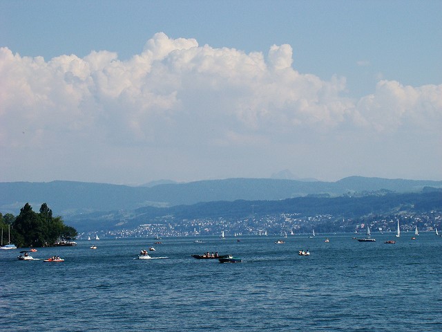 Boat ride on Lake Zurich, Switzerland