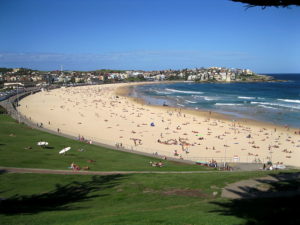 curve at Bondi Beach, Sydney, Australia.