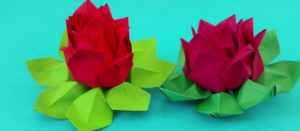 Go green with reuse paper and paper lotus