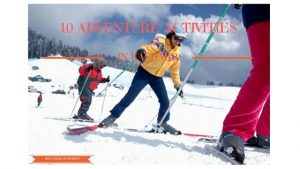 Adventure activities in Kashmir