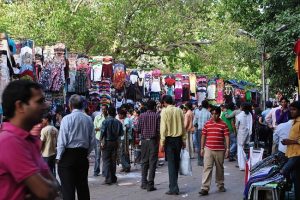 Street shopping in India- Delhi