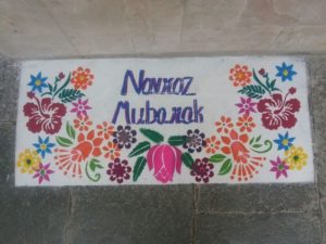 Chalk used to celebrate Parsi New Year