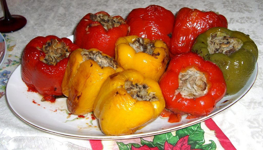 Stuffed vegetables-stuffed peppers