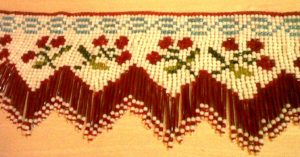 Toran on the door to mark the celebrations for the Parsi New Year