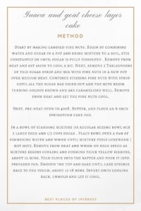 Method for Guava and goat cheese layer cake-recipe 1