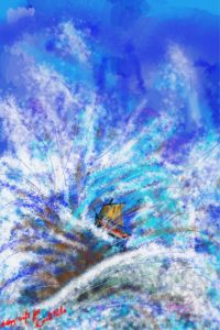 Gigantic waves- Digital Paining