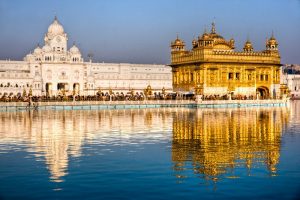 Golden temple in Amritsar, India