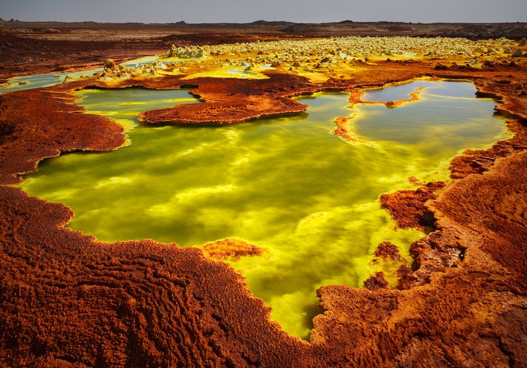Danakil Depression in Ethiopia, bizarre places in the world