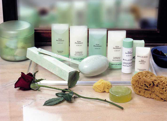 Use Toiletries during hotel staycation