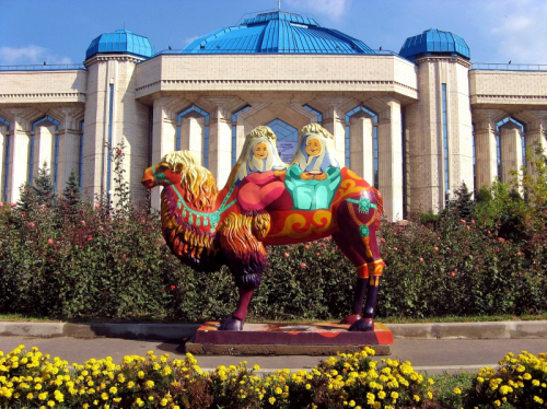 central camel statue, Almaty, Kazakhstan