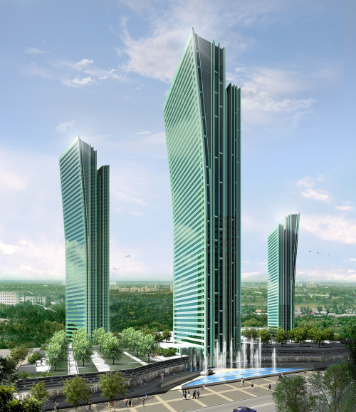 Emerald towers, Kazakhstan