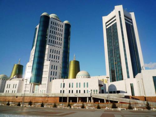 2 towers of Parliament, Astana, Kazakhstan