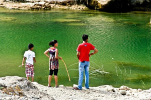 Children enjoying at the sanctuary- tribes and wilds in Gujarat