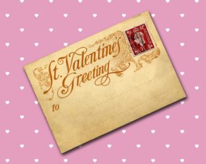 Valentine Day postcard vintage