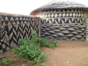 Tiebele traditional house decoration Burkina Faso, bizarre places
