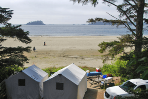 Green Point, Pacific Rim, Long Beach, campsite in Canada