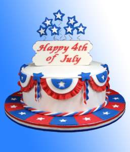 4 of July Bandstand Cake