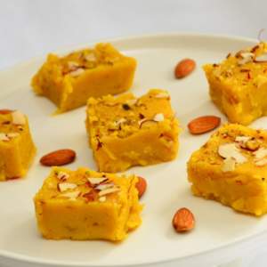 Kesar and Paneer Burfi for the festive season