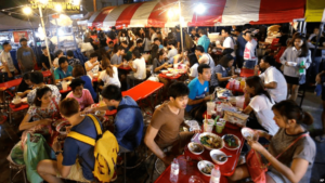 eating street food, fun retreat