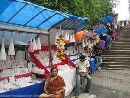Candle stalls at the fair