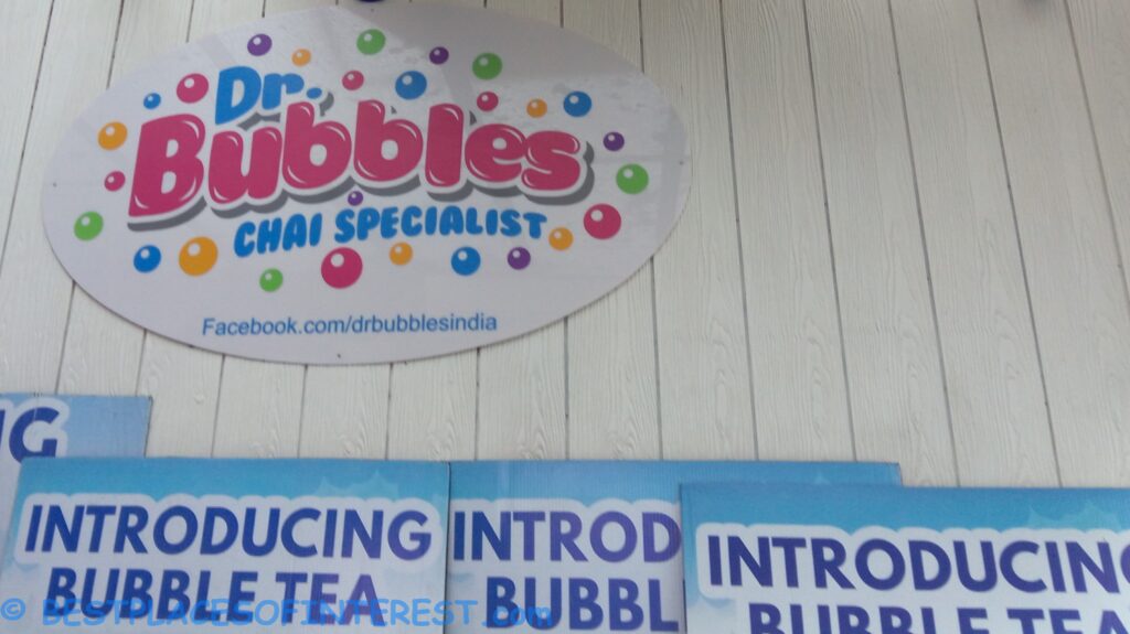 Bubble teas and waffles at Dr Bubbles Chai specialist