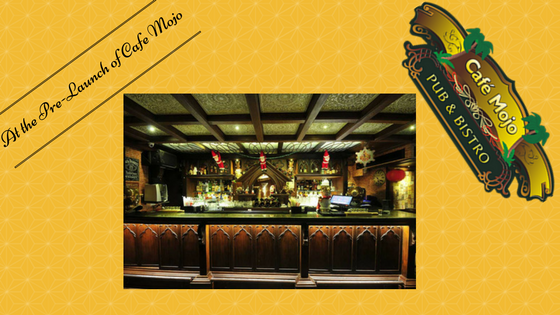 At the Pre-Launch of Cafe Mojo