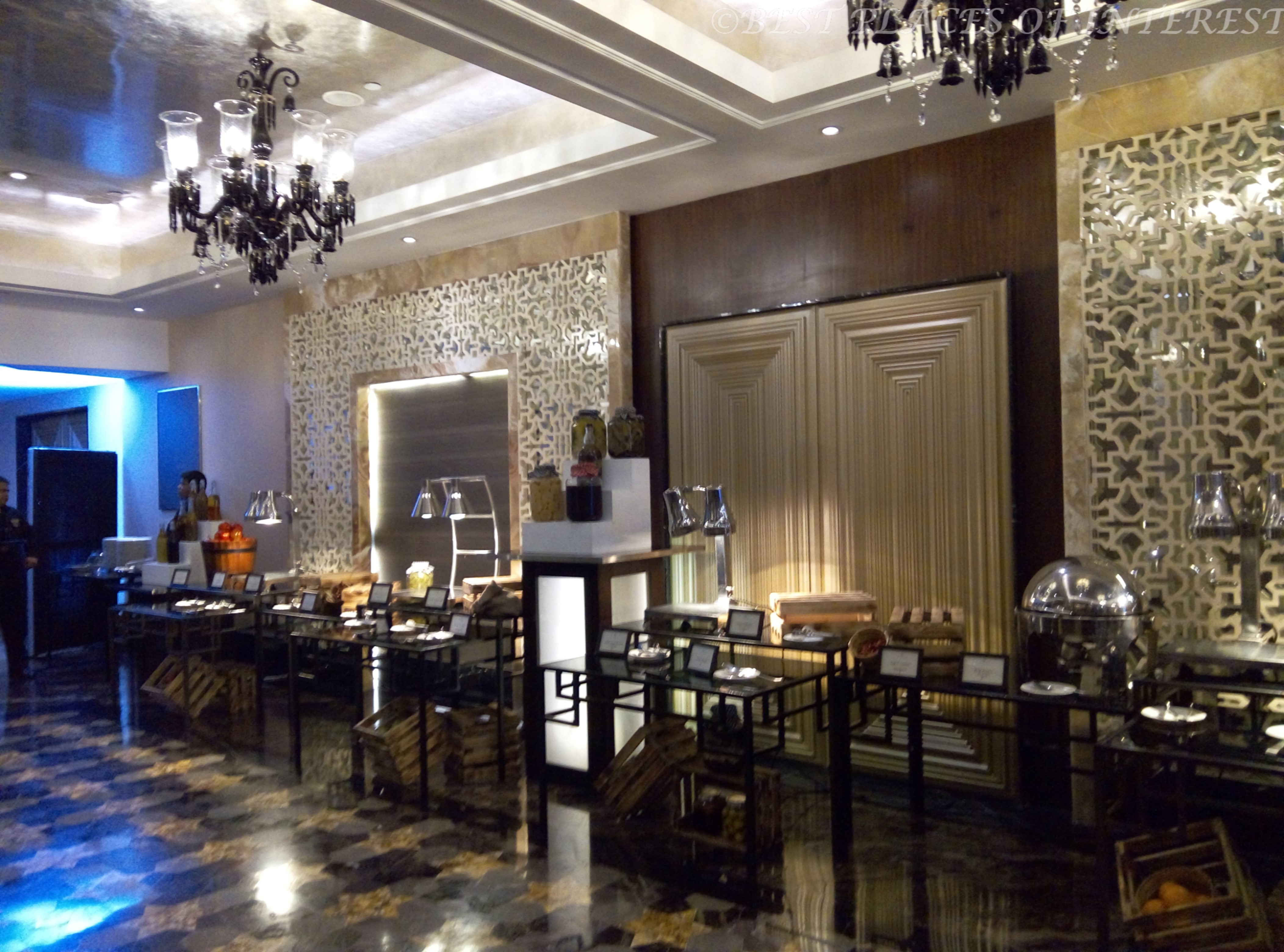 Exquisite chandelier at St. Regis