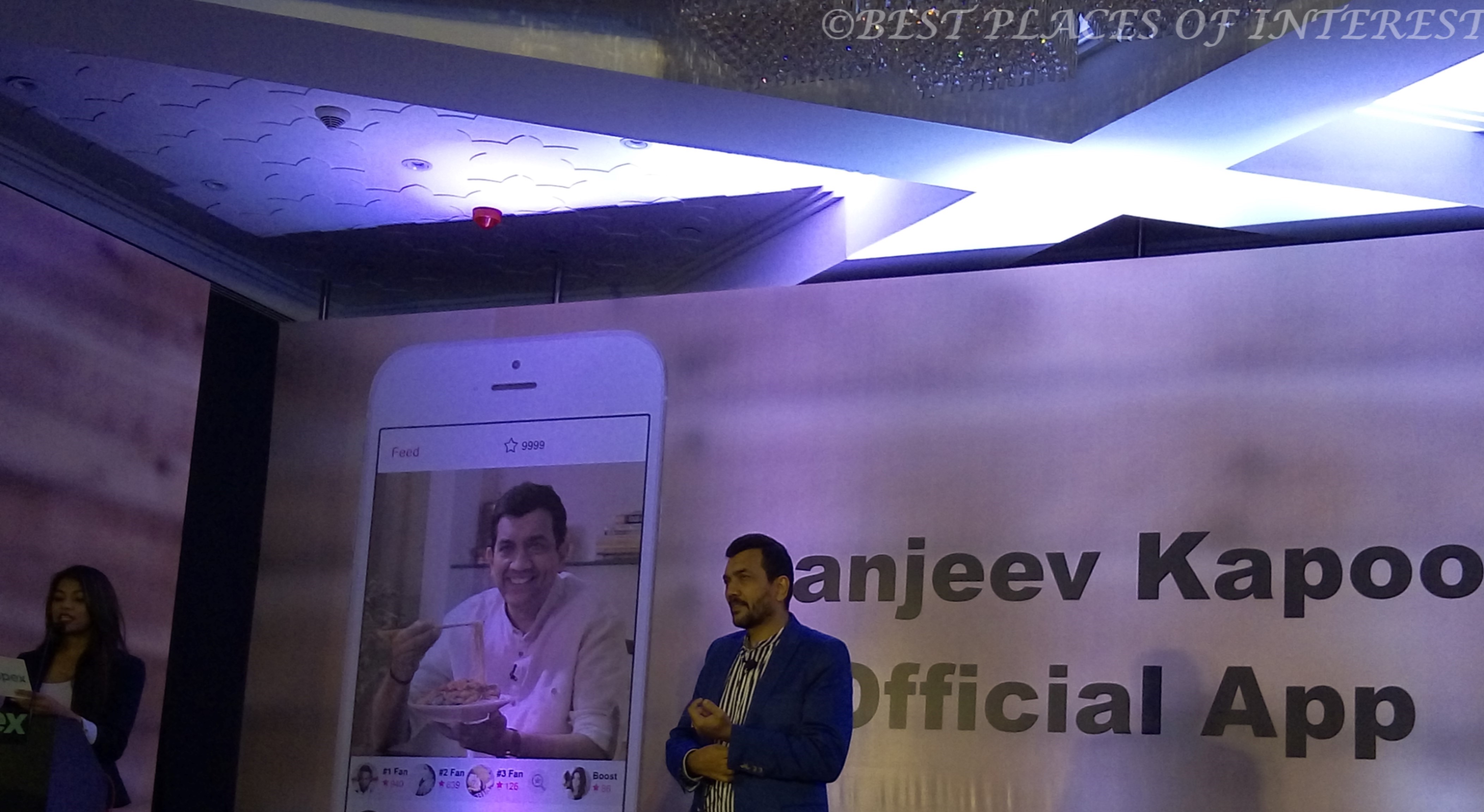 Sanjeev Kapoor at the launch of the app