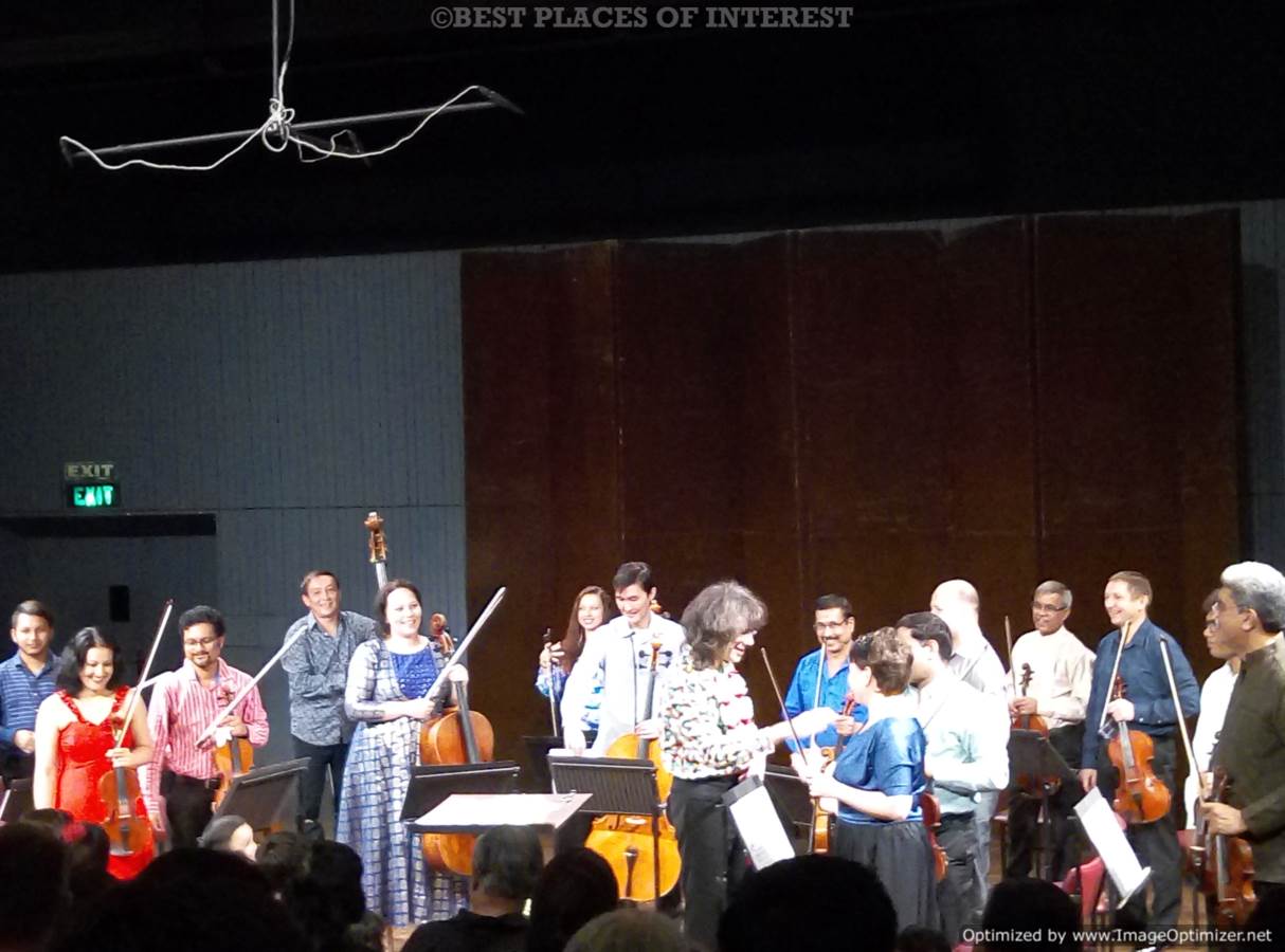 The Conductor with his orchestra