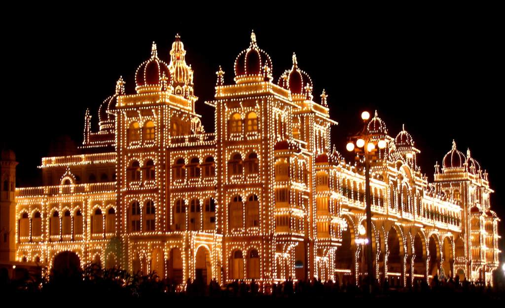 Mysore Palace during Dasera