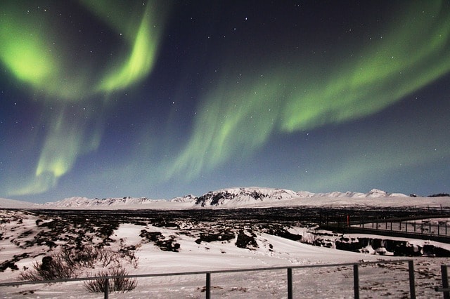 Northern Lights from Reykjavik