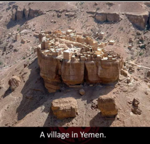 A village in Yemen, breathtaking places of the world