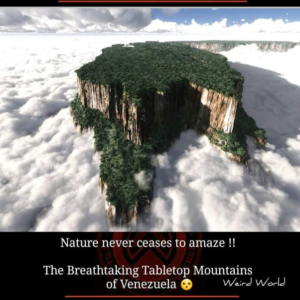 Breathtaking tabletop mountain of Venezuela