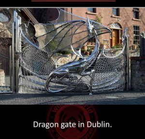 Dragon gate in Dublin, breathtaking places in the world