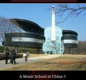 Music school in China, breathtaking places of the world