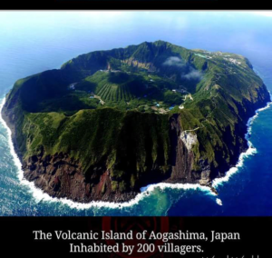 he volcanic Island of Aogashima, Japan, breathtaking places of the world