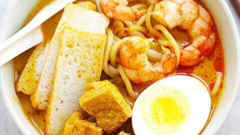 laksa, Singapore street food