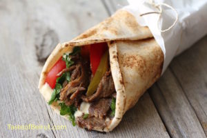 shawarma sandwich, street food Lebanon
