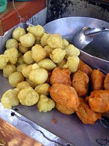 Fishball and Kwek Kwek, Filipino street food from Camarines Norte