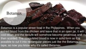 Betamax-Phillipines street food