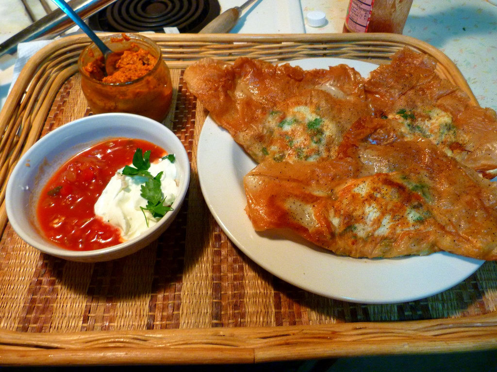 tunisian brik or birik | by Rusty Clark , street food Tunisia