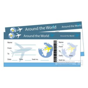Fake plane ticket