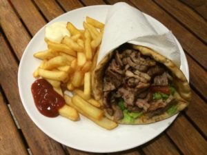 Kebab or grec street food France