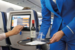 Drinking alcohol on long haul flight