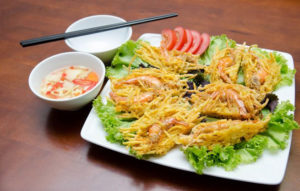 Shrimp fried pancake of West Lake-Vietnam