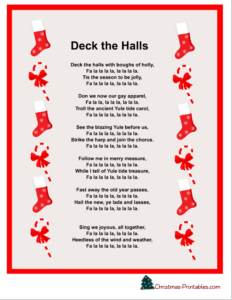 Deck the halls -Christmas carols