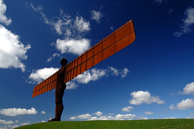 English Icon or the Angel of the North designed by Antony Gormley