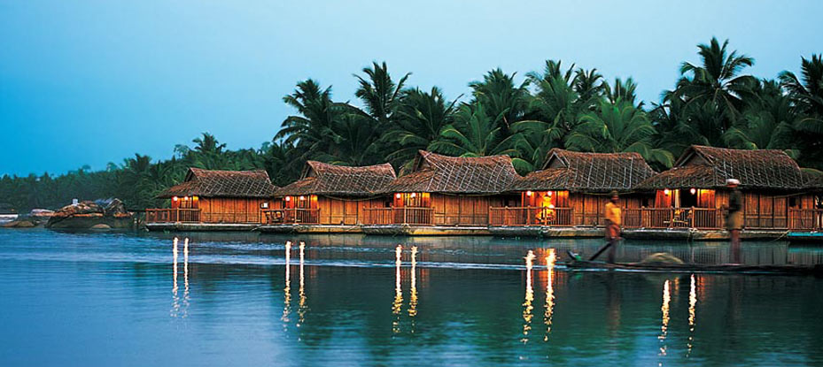 Floating cottages in Poovar Estuary, honeymoon Kerala